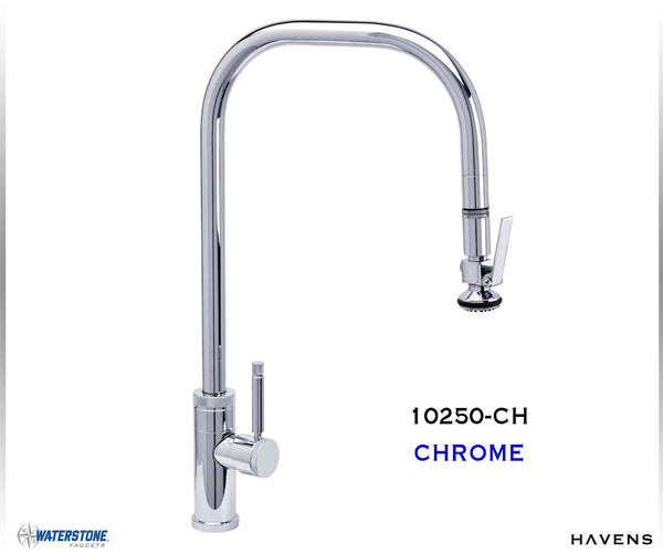Waterstone Fulton Industrial Extended Reach PLP Faucet – Lever Sprayer