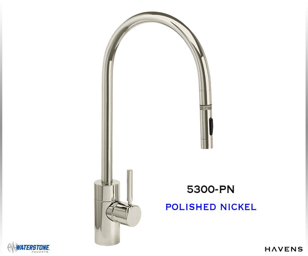 Waterstone Contemporary Extended Reach PLP Pulldown Faucet – Toggle Sprayer