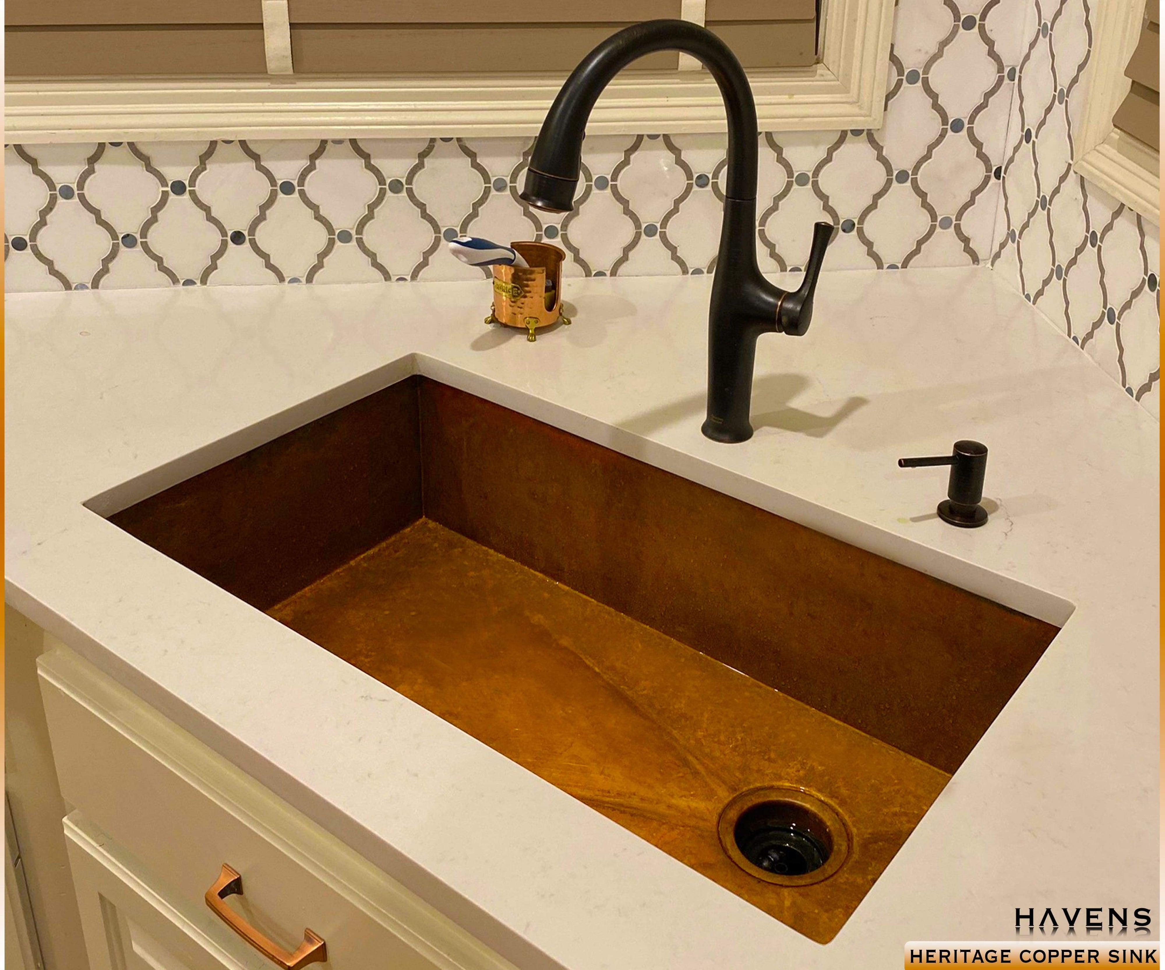 Heritage Copper Sink Undermount Havens Luxury Metals