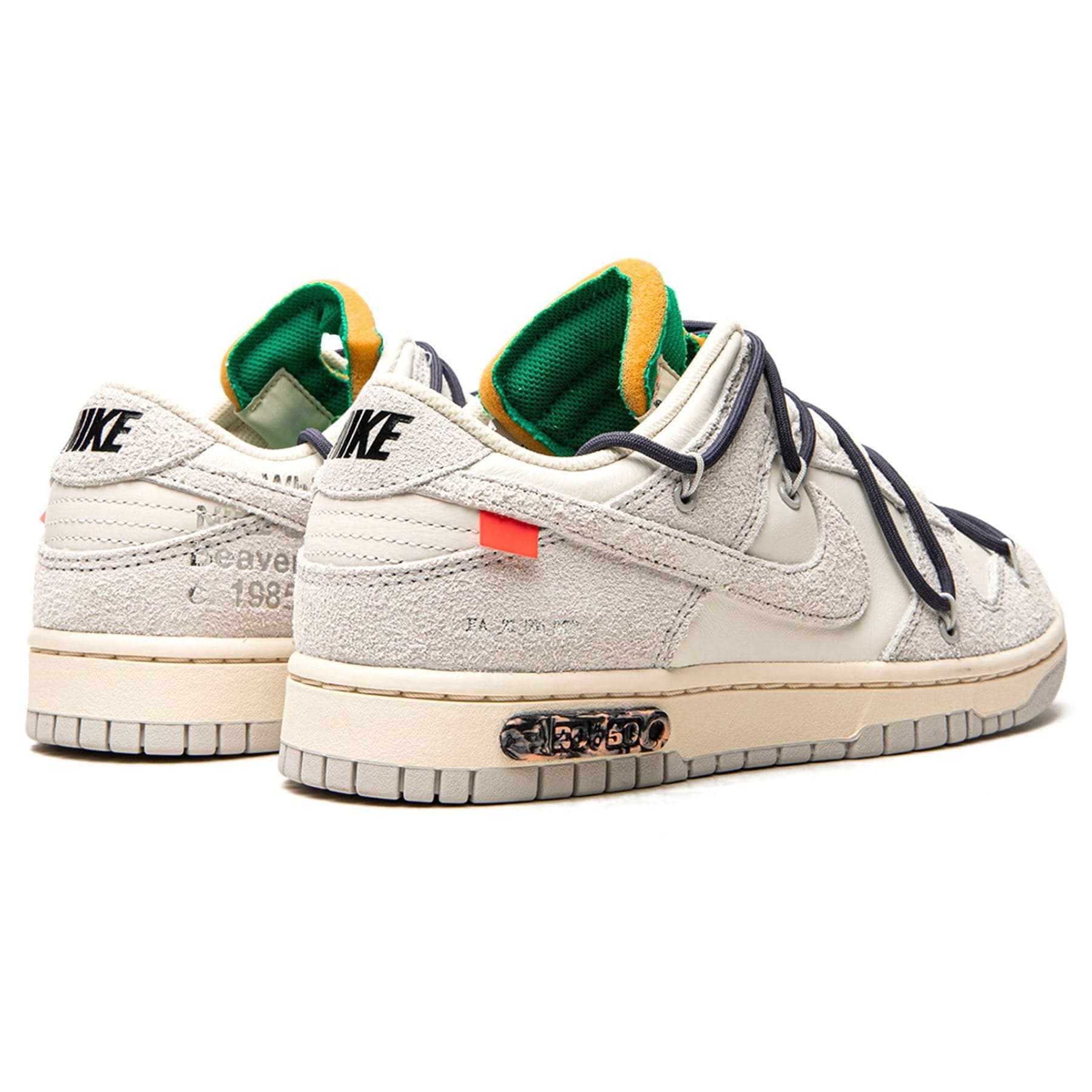 OFF-WHITE NIKE DUNK LOW lot20 オフホワイトダンク - 靴