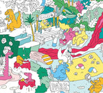 Giant coloring poster dinos