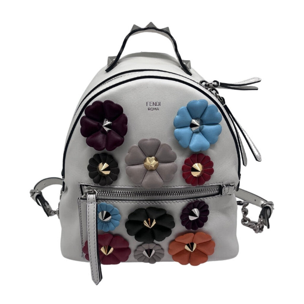FENDI Velvet FF Embossed Mini Backpack Rosa Confetti 848612 | FASHIONPHILE