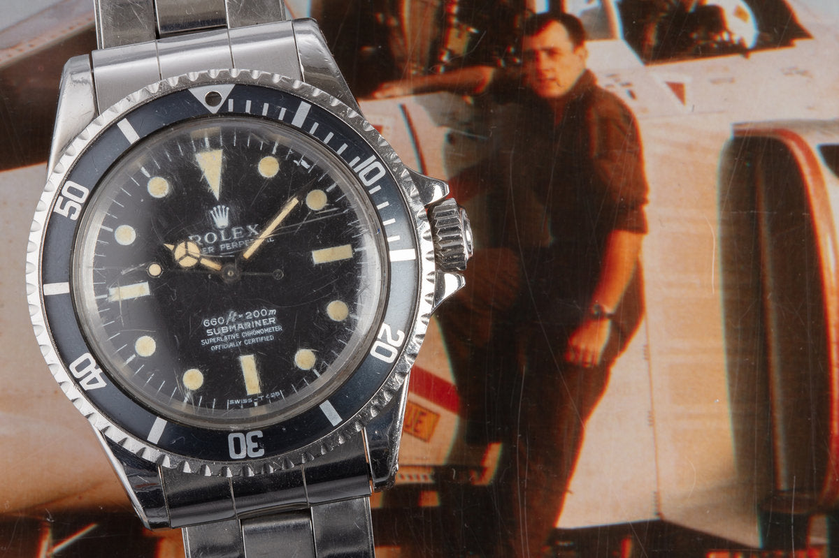 HQ Milton - 1968 Vintage Rolex Submariner from USMC Fighter Inventory #A3295, For Sale