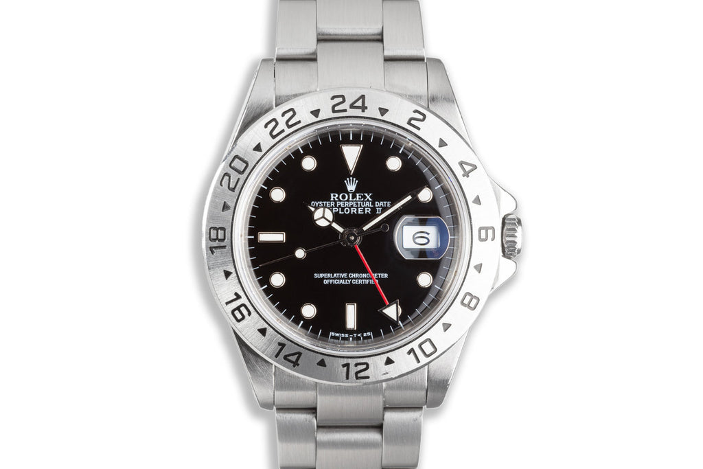 rolex explorer ii 16570 black dial