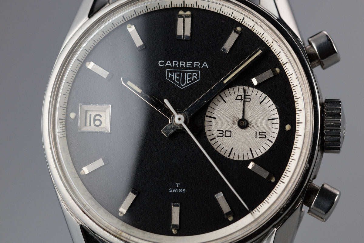 HQ Milton - Heuer Carrera Dato 45 3147N with Heuer Box, Inventory #A1235,  For Sale