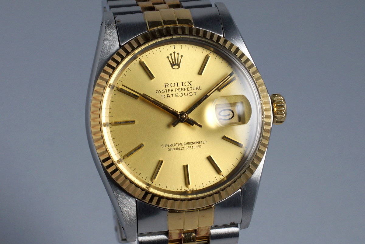 1984 rolex datejust two tone