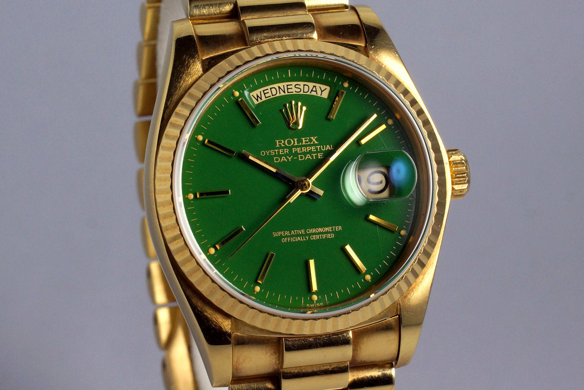 rolex 18038 green dial