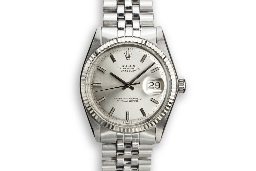 HQ Milton Rolex DateJust 1601 with Silver Lume Dial, Inventory #A2726, For Sale