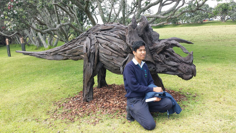 School Tour at NZ Sculpture OnShore at Fort Takapuna, Auckland