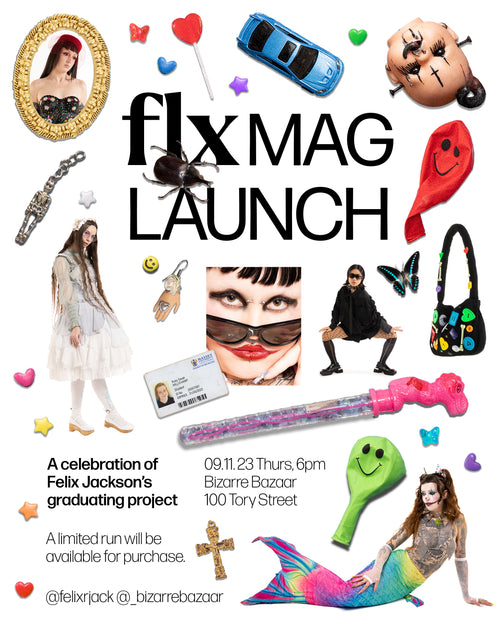 FLX mag launch poster