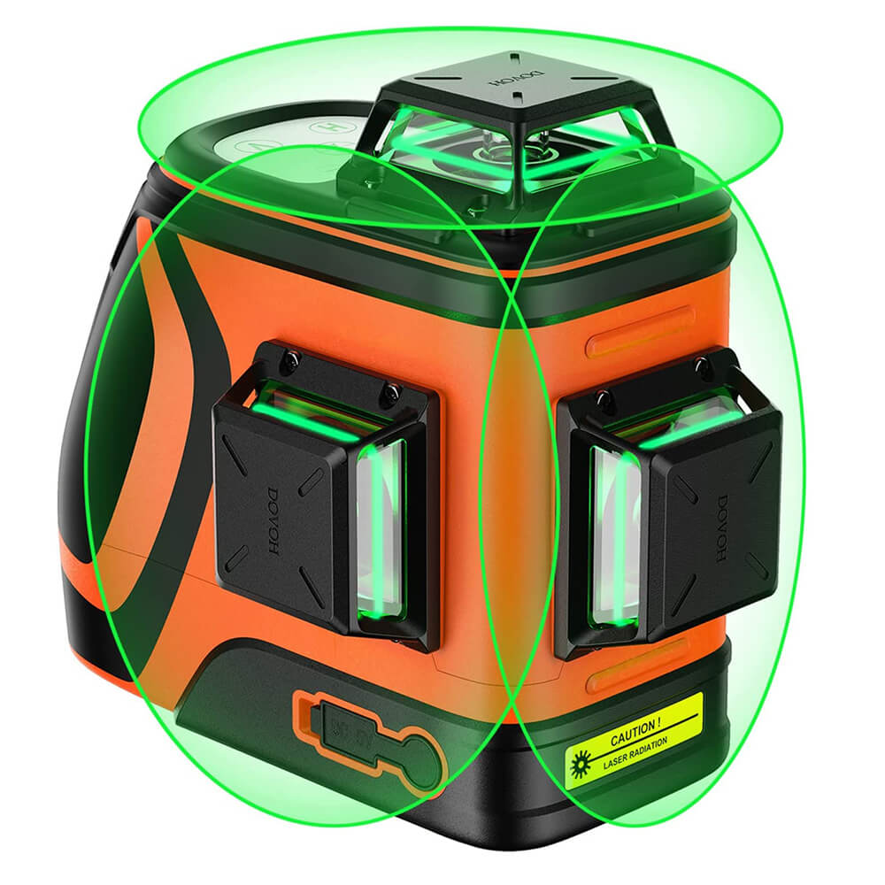 Dovoh 3x360° Ultra-Bright Green Laser Level (H3-360G)