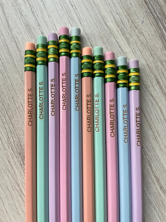 Engraved My First Ticonderoga Pencils - 5 pack – ThingsKatieMakes