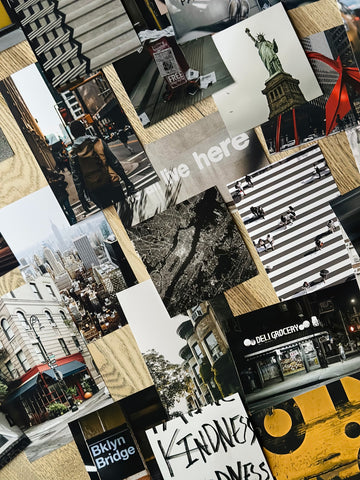 City photo wall collage