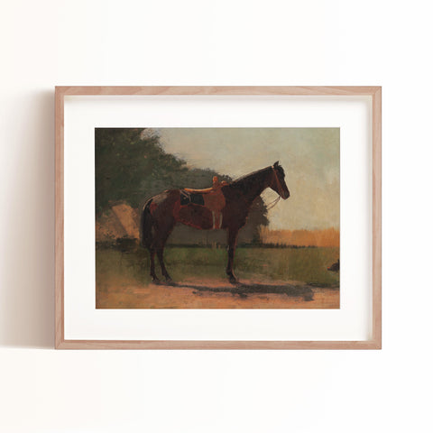 Steady Rhone - horse art print wall art from Ayara Heirloom Art collection