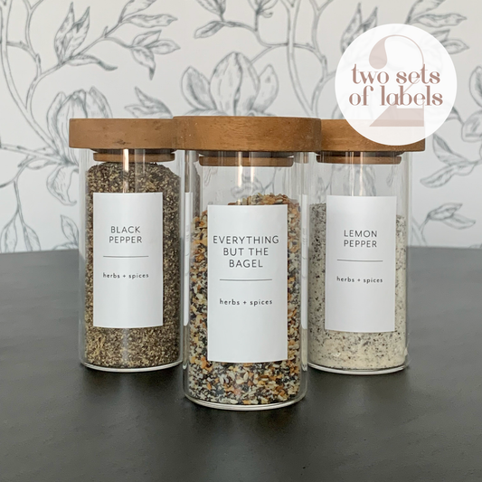 Minimalist Labels for Herbs and Spices – Ayara Home