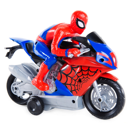 toy spiderman motorcycle