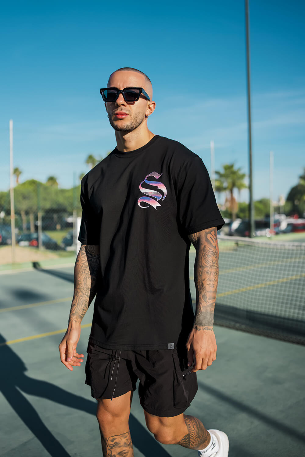 Chrome Logo Tee - Black