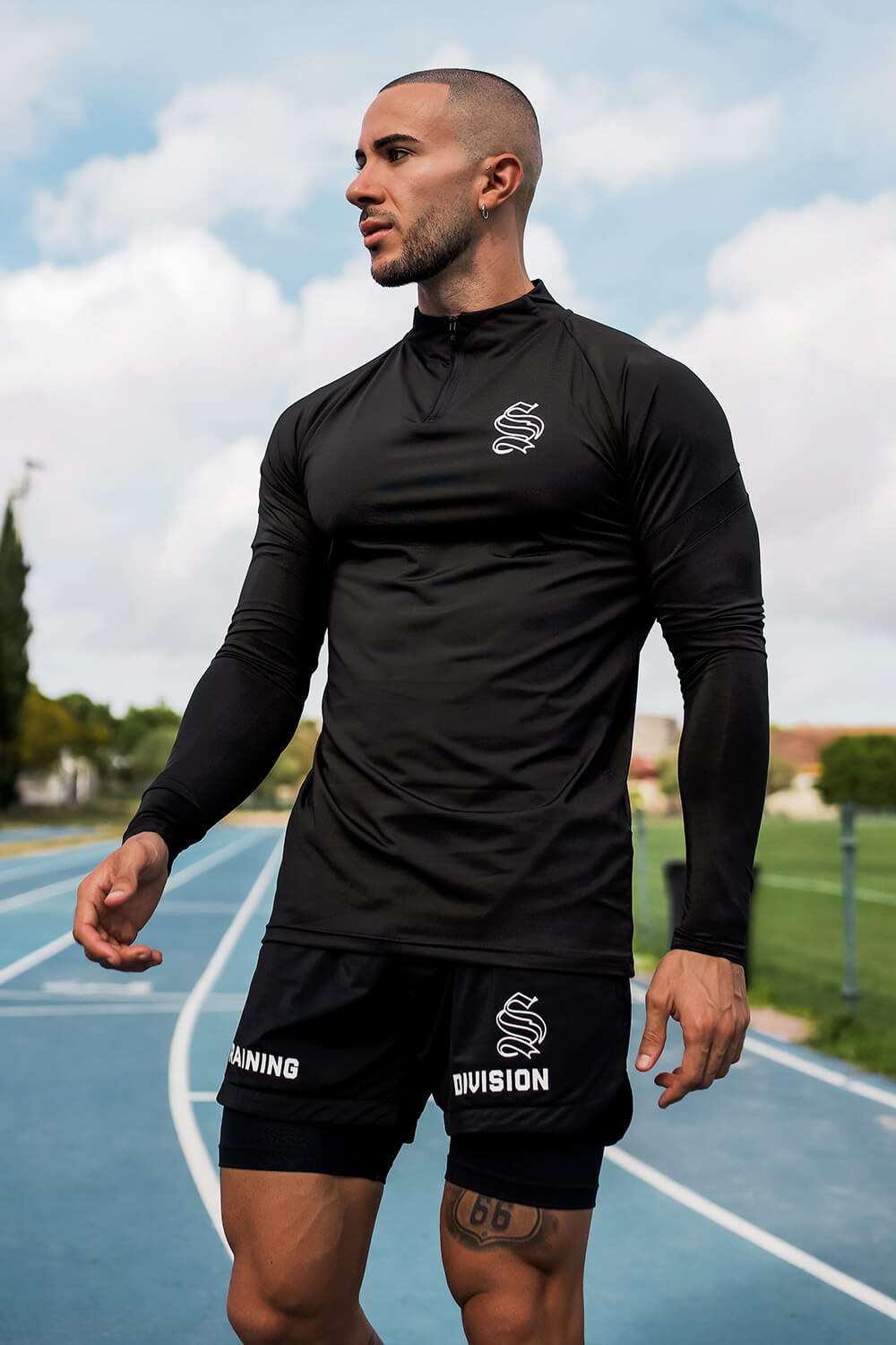 Hybrid Pro 1/4 Zip Top - Black