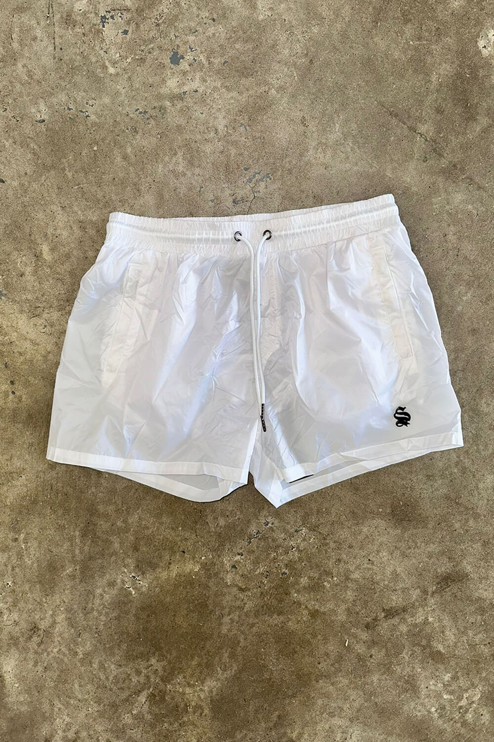 Emblem Swim Shorts - White