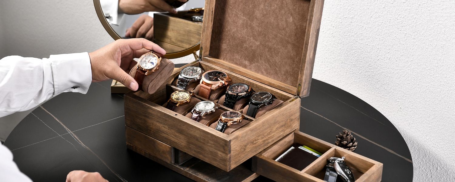 Watch storage ideas,  Luxury watch storage ideas, watch storage box, Wooden watch storage ideas