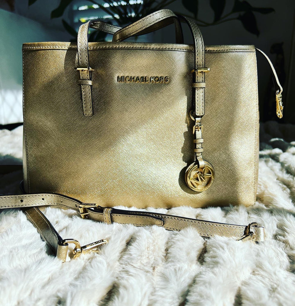 Michael Kors Gold Tote | New World Finery