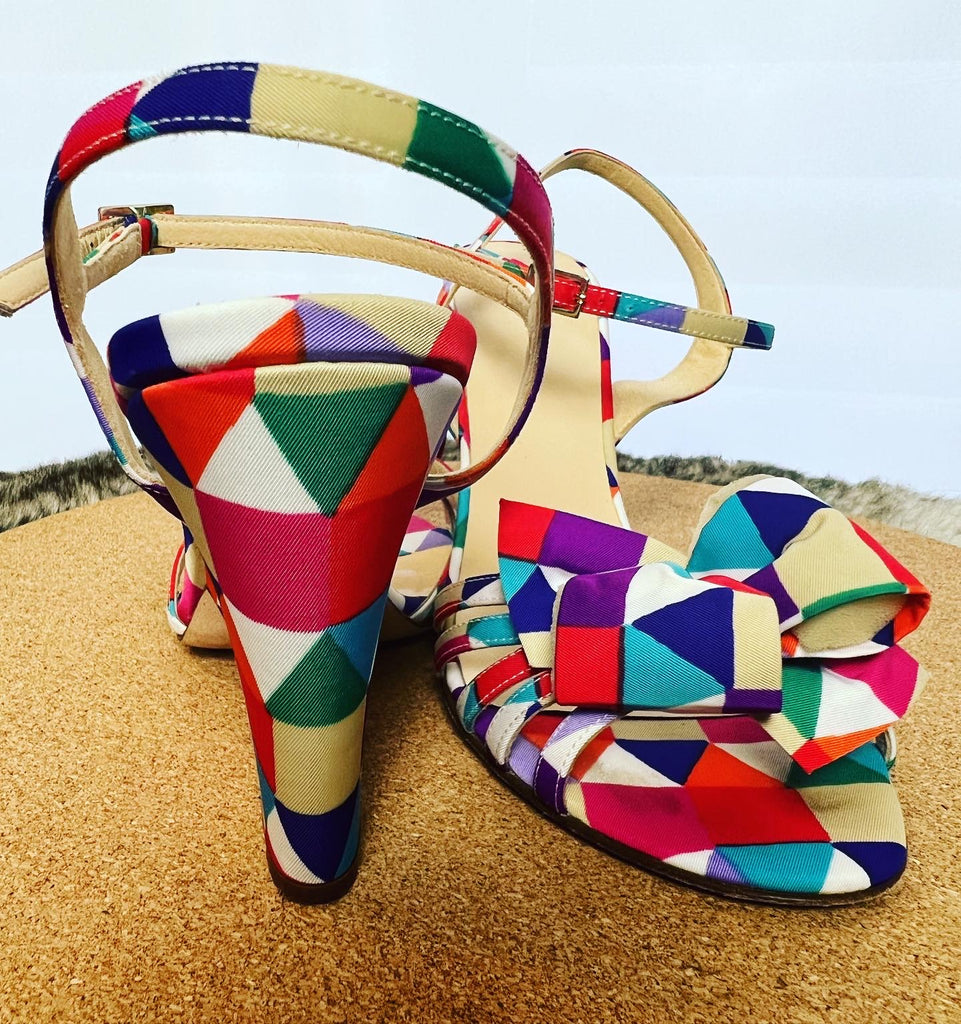 Kate Spade New York Geometric Block Heel Sandals | New World Finery