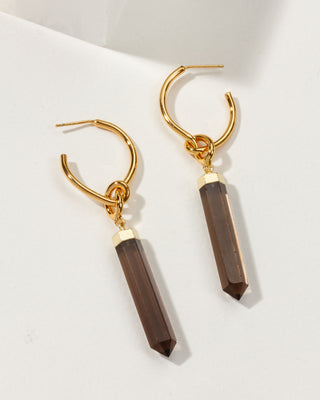 Vila Veloni Earrings, made of natural stones, crystals faceted and hematite