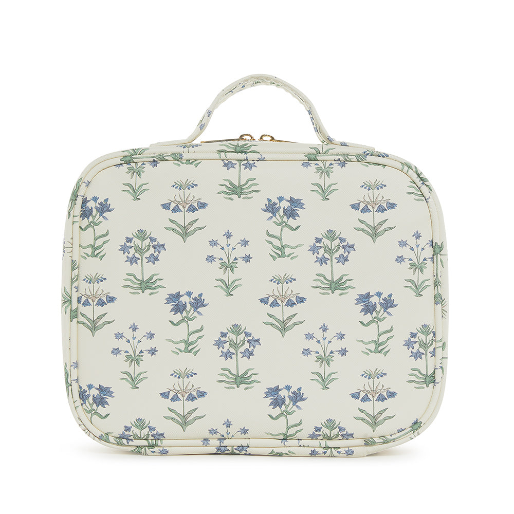 Train Case - TRVL2 - Provence with Green Pinstripe Liner