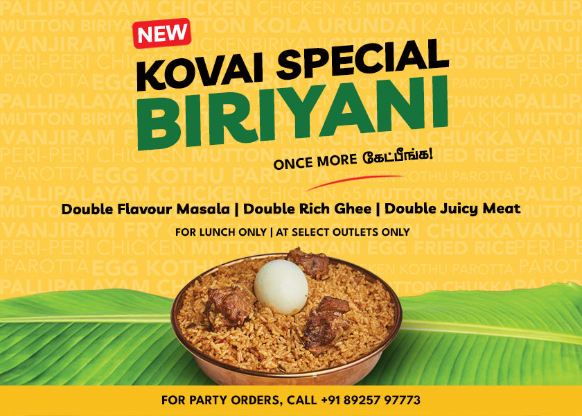 JK Kovai Biriyani Launch