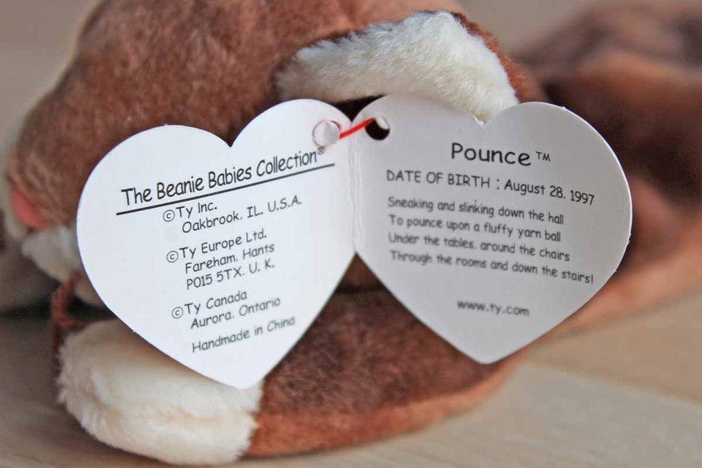 pounce the cat beanie baby