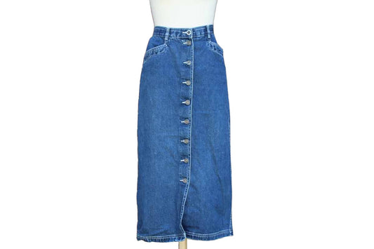 Christopher & Banks Mid-Length A-Line Denim Skirt, Size 6 – The Standing  Rabbit