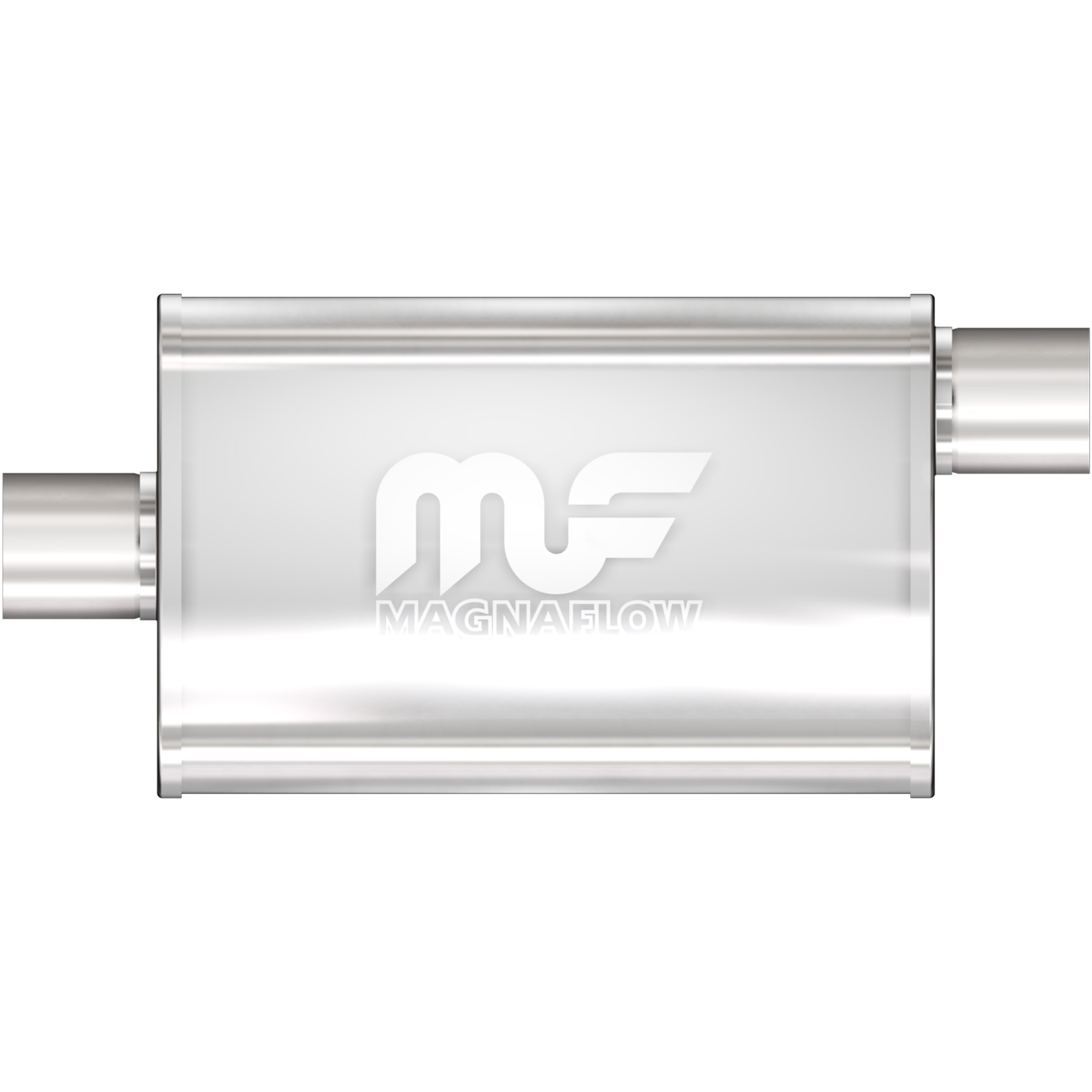 Straight-Through Performance Muffler; 2.25in. Offset/Center; 4x11x9 Body