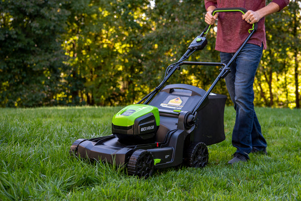 Greenworks mower cut setting