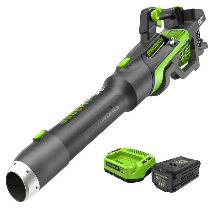 RENEWED 80V 800 CFM Brushless Leaf Blower w/ 2.5Ah Battery & Charger