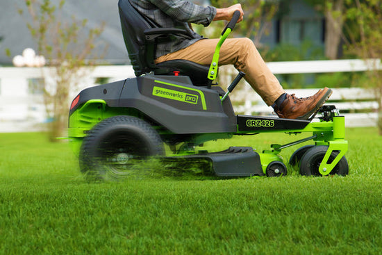 Ferris FW15 cleaning up after other push mower brands. #lawntok #grass