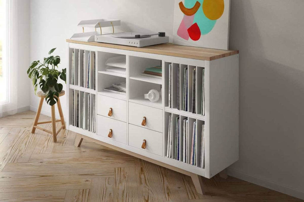 Ikea Kallax Regal mit Kallax Holzplatte