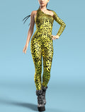 Yellow Leopardy Asymmetrical2 Costume