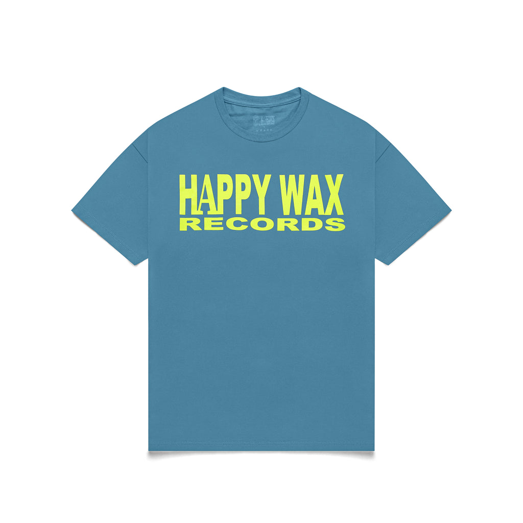 HWR Two Tone Tee - Wax Records Black Happy –