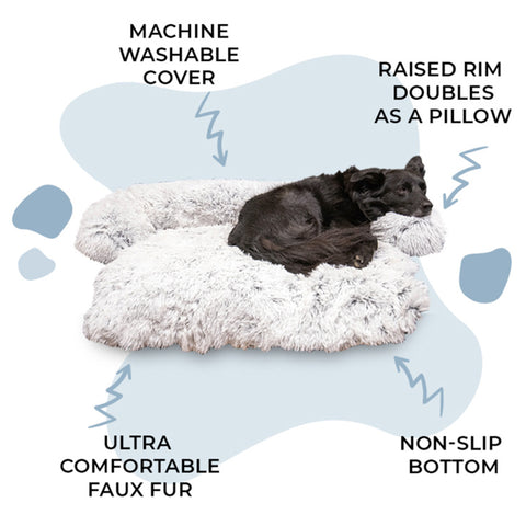 Dog Sofa & Bed Mat - Plush Cover