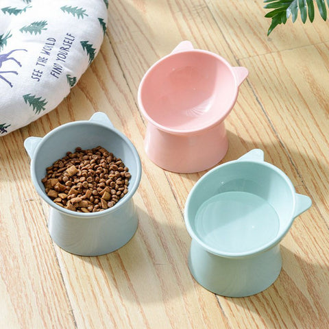 Raised Cat Bowl - 15 Degree Tilted Design | GROOMY