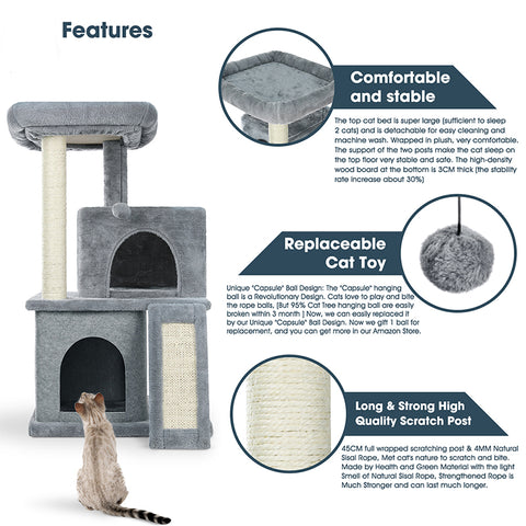 Cat Tree & Tower - Small to Large Cat Furniture | GROOMY