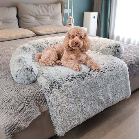 Dog Sofa & Bed Mat - Plush Cover