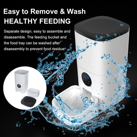 Automatic Pet Feeder Food Dispenser - Large Capacity | GROOMY