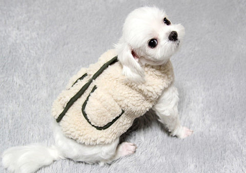 Puppy Sweater Fur Vest - Dog & Cat Apparel | GROOMY
