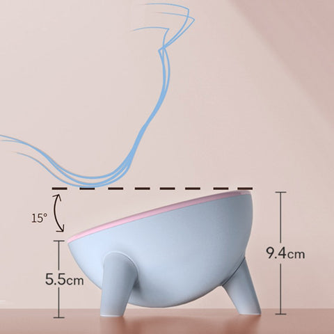 Single Elevated Dog Bowls - 15 Degree Tilted Design | GROOMY