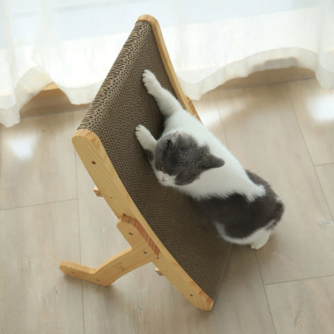 Cat Scratcher - Bed Shape w/ Wood Frame | GROOMY