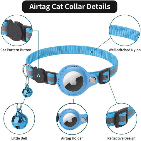 AirTag Cat Collar - GPS Finder & Anti-Lost | GROOMY