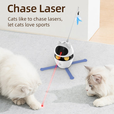 Jouet laser interactif pour chat 3 en 1