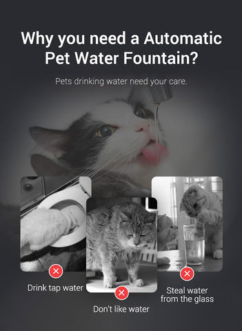 Automatic Cat Water Fountain - Type A | GROOMY