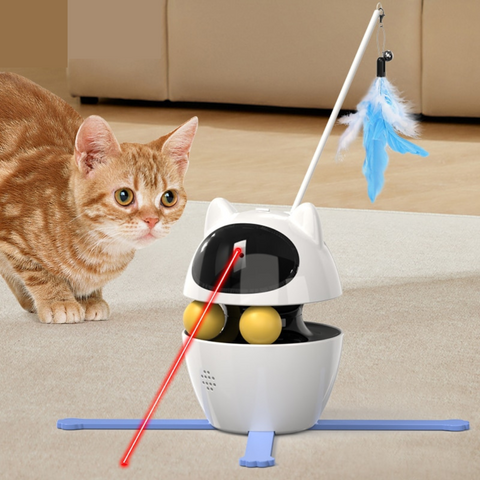 Jouet laser interactif pour chat 3 en 1